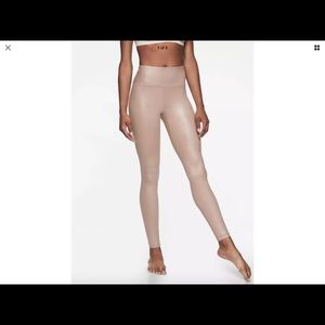 Athleta Elation Shimmer Leggings Mocha Latte L